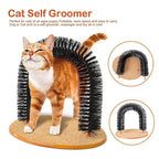 🐱 Arco Rascador con Cepillo de Masaje para Gatos