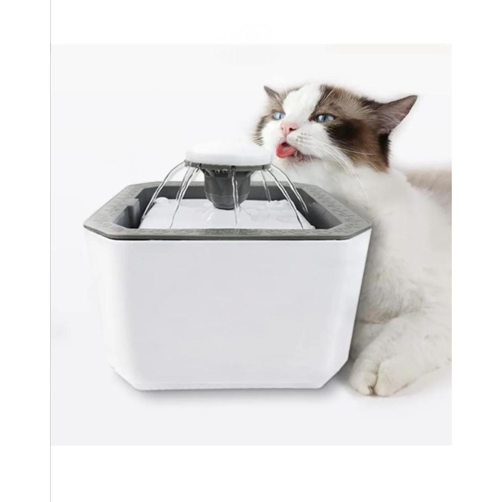 Fuente Bebedero Para Mascotas Blanco