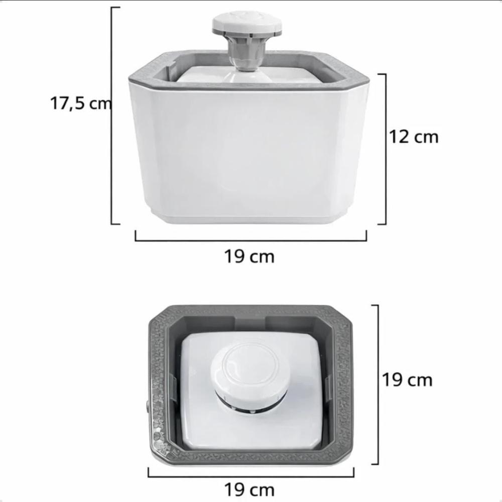 Fuente Bebedero Para Mascotas Blanco